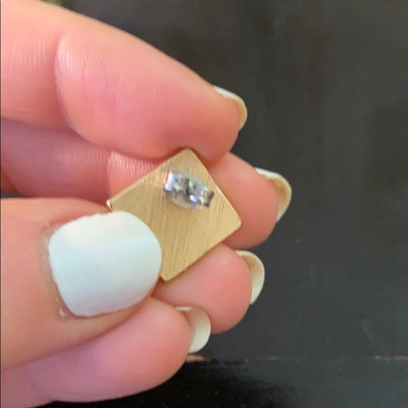 3/$13 geometric orange earring - Picture 3 of 4